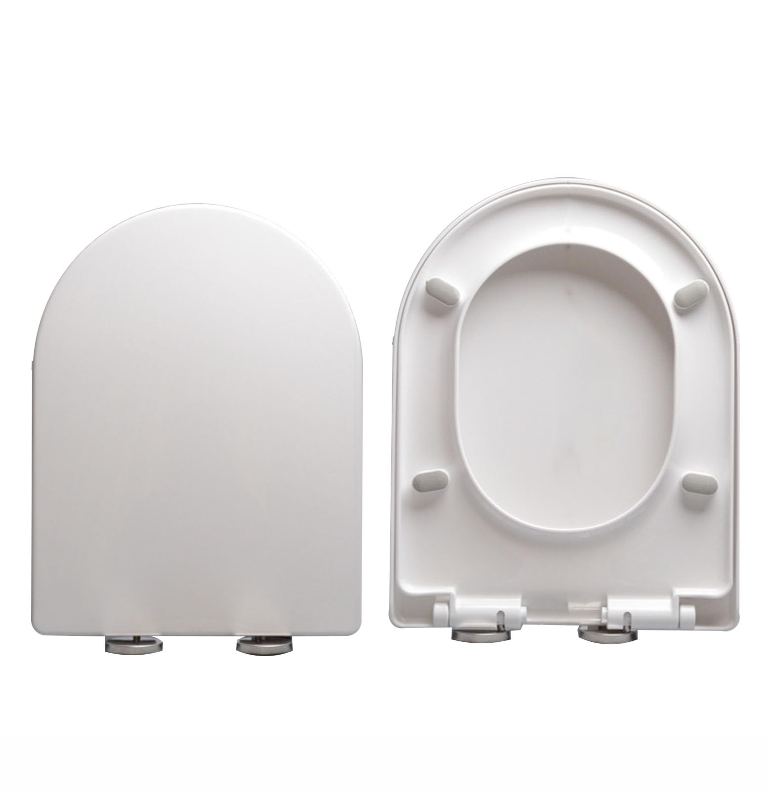White Soft Close Toilet seat fits v/d/u Toilets with Customizable Hinges Quick Release Easy Install Clean Durable pp lid, Soft, White, Toilet, fits, Toilets, Close, Adjustable, seat