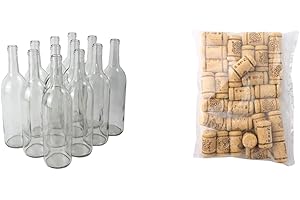 FastRack Wine Bottle Lights with Cork (30 Pack with 20 Fairy Lights)