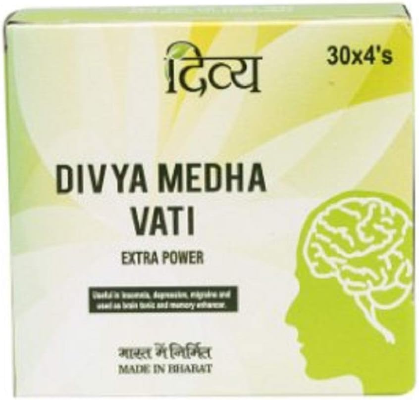 Patanjali Divya Medha Vati 30 x 4's (Total 120 Tablets)