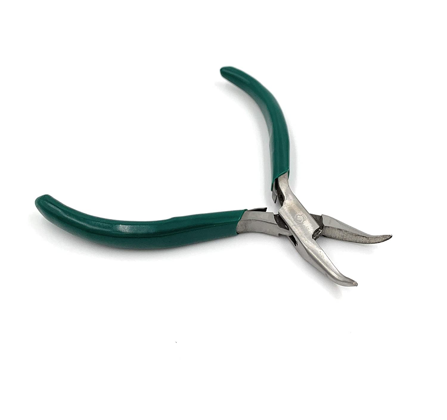 Fozti Bent Chain Nose Half Round Steel Value Plier Multipurpose for Jewellery Making, Wire Wrapping, Beading Jewellery, Model Making & Hobby Crafts DIY