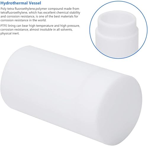 Miniatura 2 de Reactor hidrotermal de 0.8 fl oz,Reactor de síntesis hidrotermal de cámara de 392.0 F,Reactor de síntesis hidrotermal Revestimiento PTFE Hervidor de