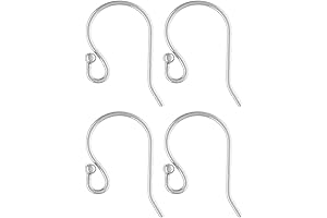 20Pcs Sterling Silver Earring Findings Hooks Connect Ball Dot Fish AA SS194