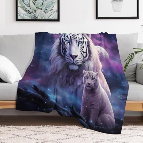 Manta de tigre de franela extra suave manta de forro polar para cama y sofa 3