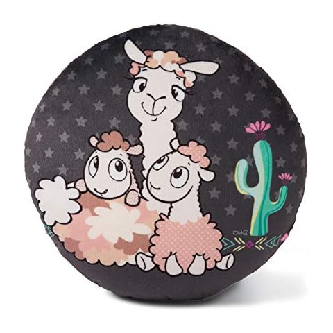 NICI- Cojín Redondo Llamas bebé Cover