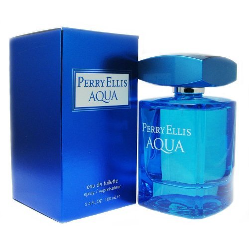 Perry Ellis Aqua Eau de Toilette Spray for Men, 3.4 Ounce (Pack of 2)