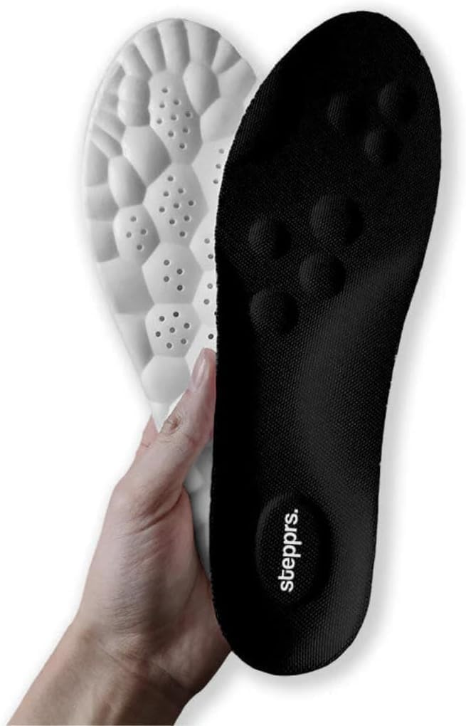 Original Stepprs Comfort Boosting Massage Insoles, 4D Memory Foam Thermal Insoles with Arch Support for Men and Women (Orange, EU 43-44) — view 11