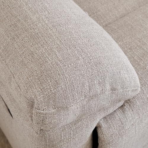 Image of Home Centre | Lambert | Rocking Recliner | Fabric | Solid Wood | 1 Seater Recliners | Beige | 1 Year Warranty