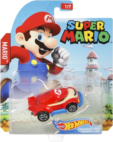 Hot Wheels super mario autos personaje mario 1:64 miniatura 5