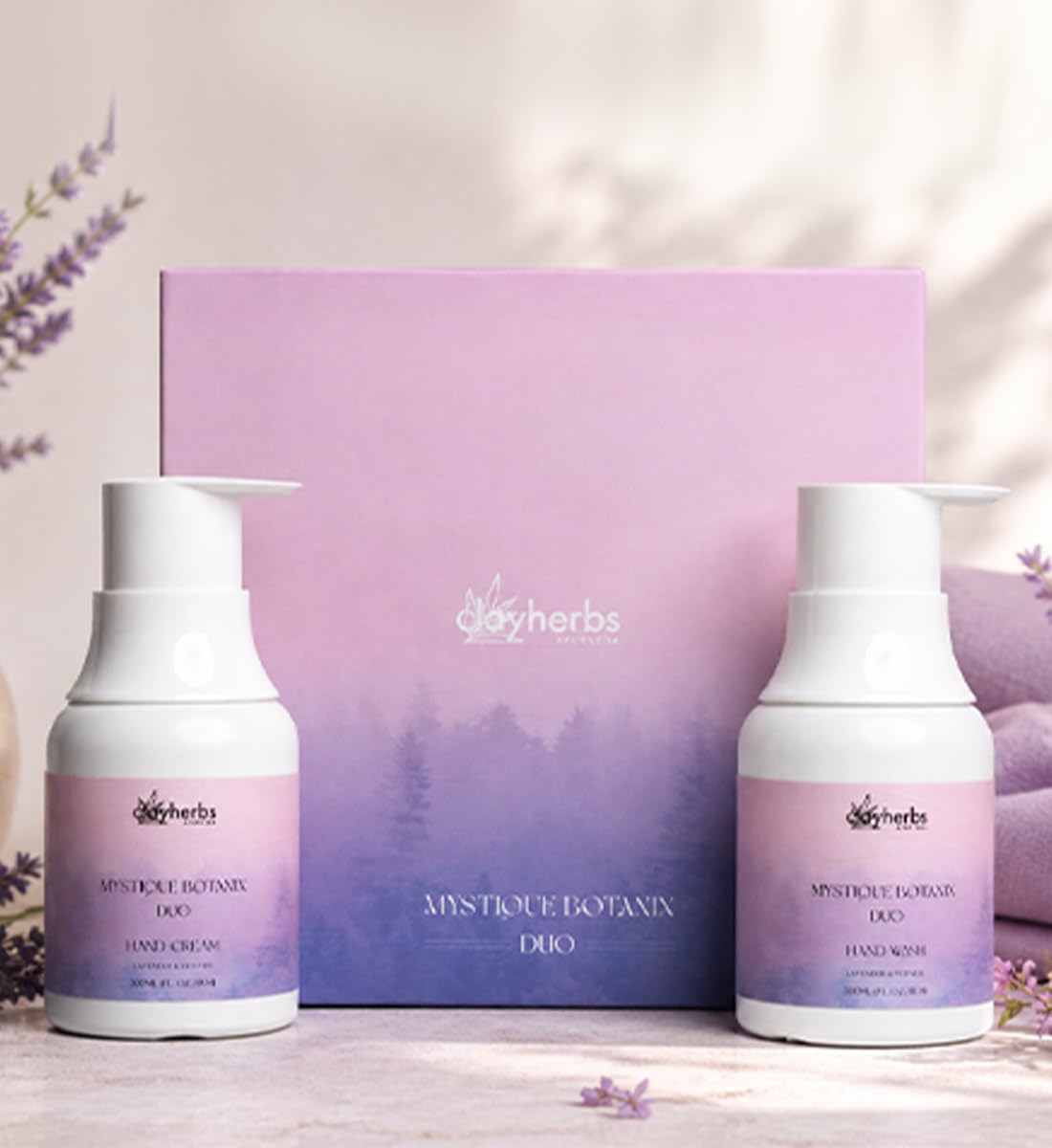 Ayurveda Mystique Botanix Duo Hand Wash & Hand Cream Gift Set | Lavender & Vetiver Calming Botanical Formula | 300ml Each | A Moment of Calm Rooted in Nature | Premium Luxury Hamper for Couple | Birthday, Anniversary, Corporate & Wellness Gifting-image-48