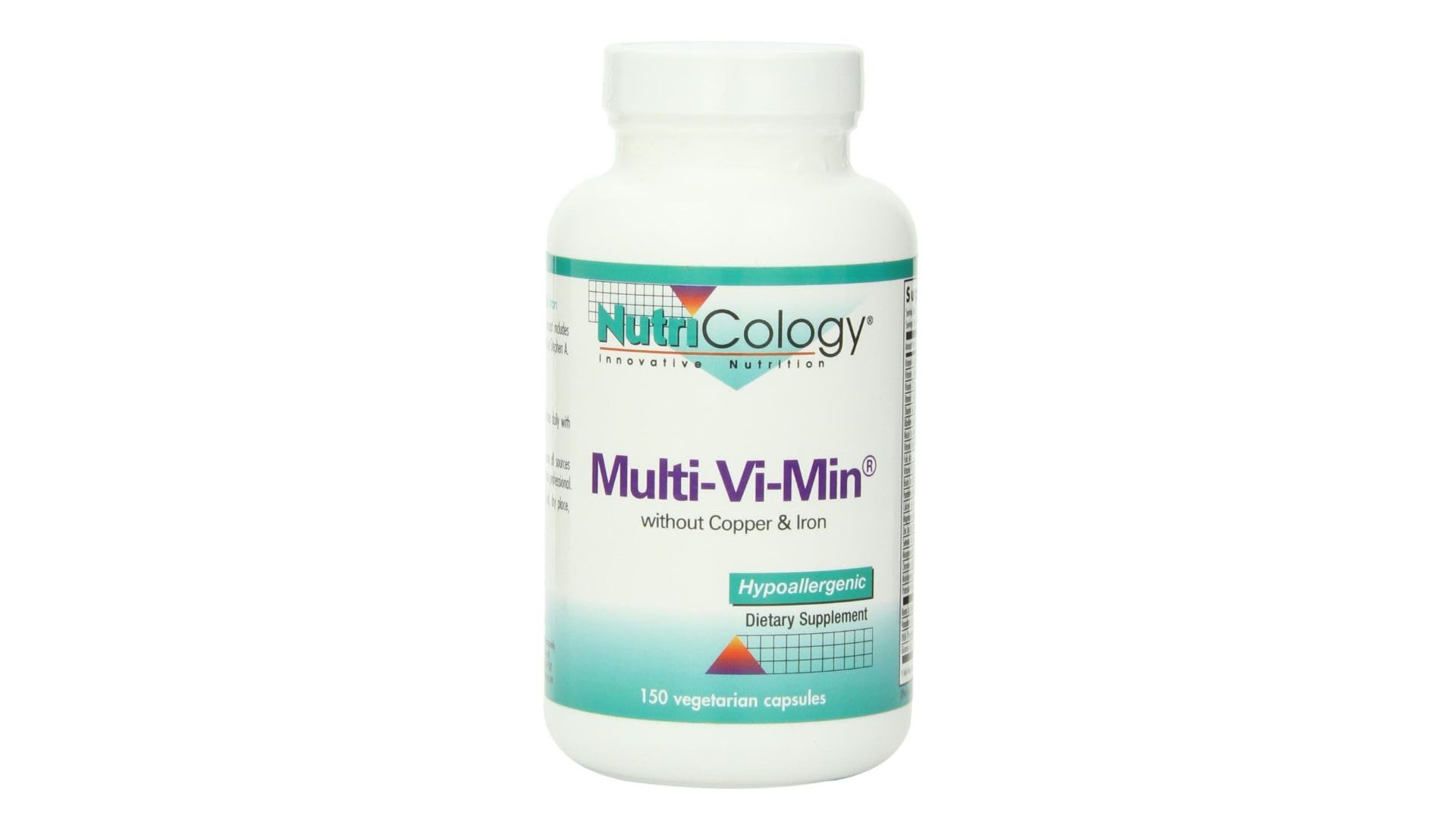 Multi-Vi-Min Without Copper & Iron - Multivitamin for Men & Women, Mineral Complex, Active Nutrients, with Iodine - 150 Count