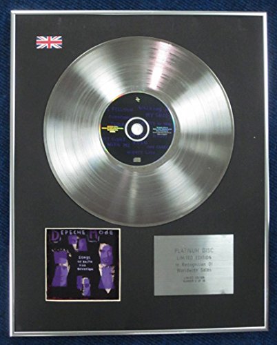 Century Music Awards DEPECHE MODE - Limited Edition CD Platinum Disc - SONGS OF FAITH AND DEVOTION