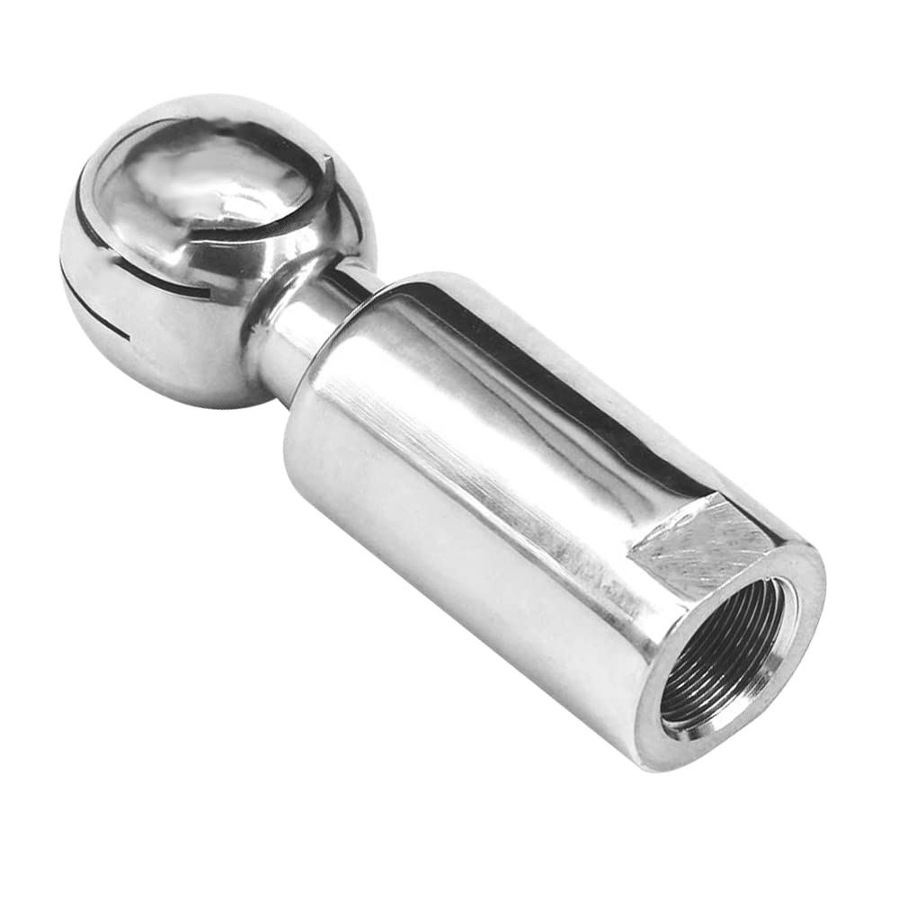 Sanitario Acero Inoxidable 304 Tanque Spray Limpieza Bola -1/2" BSP Roscada Conexión Hembra para CIP Tanque Limpieza 360º Rotary