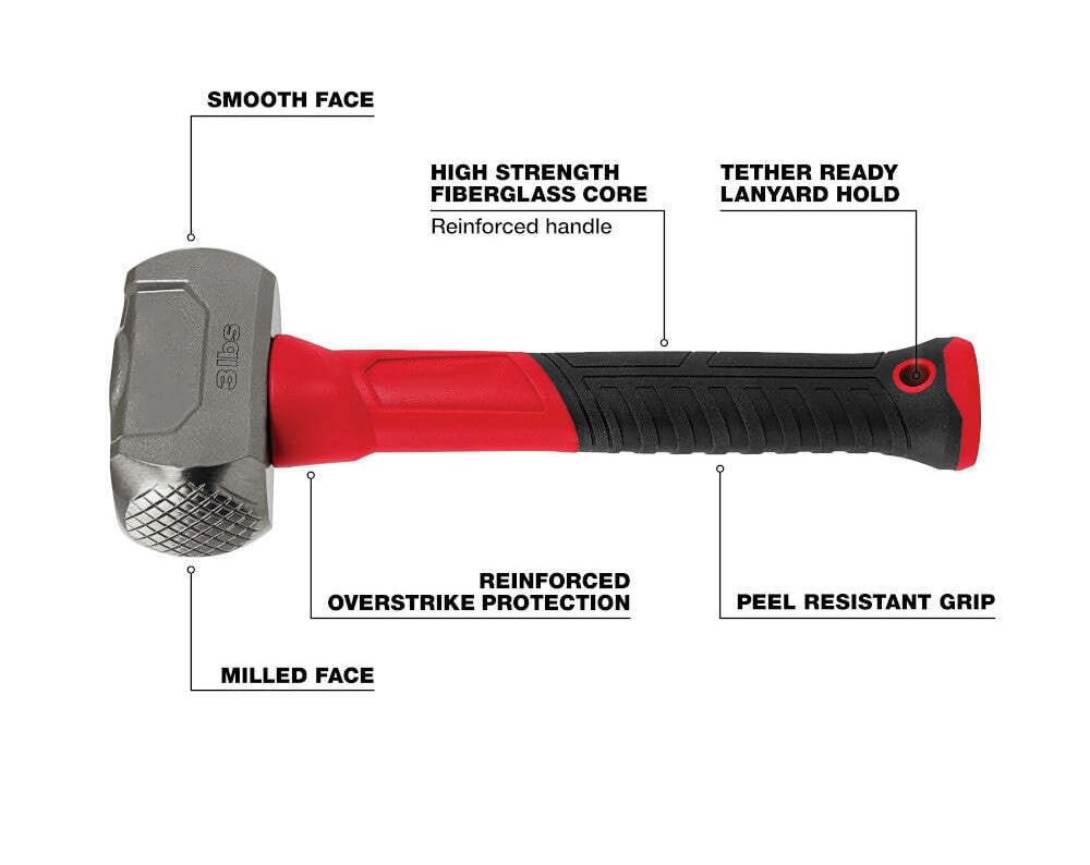 Fits for Milwaukee 48-22-9310 3 lb Fiberglass Drilling Hammer