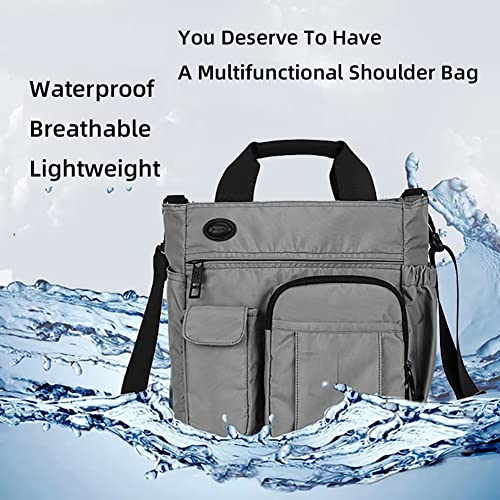 Business Briefcases Multi-Pocket Messenger Crossbody for Men Waterproof Shoulder Large Laptop Satchel3