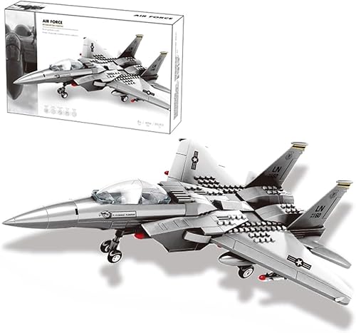 F-15 Fighter Eagle Building Block Airplane Air Force Building Toys Military Aircraft Army Plane Building Set Best Gift for Kids 227 PCS