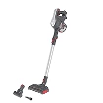 Hoover H-Free 100 Hf122Gpt 011 Aspirapolvere Elettrica senza Fili, senza Sacco, 170W, 0,9 L, Ciclonico, Mini Turbo Spazzola, Autonomia 40 Min, Rosso