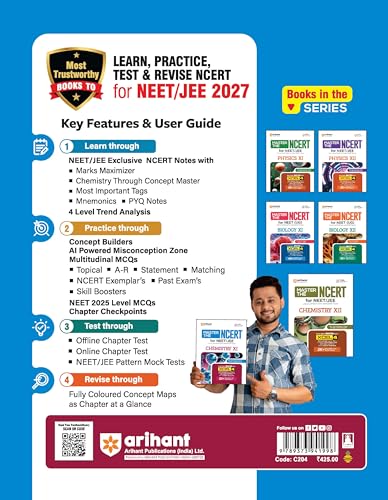 Image of Arihant Master the NCERT Chemistry Class 11 | For NET, JEE & CUET 2026-2027 | Line by Line MCQs from NCERT Book | NCERT-Based 2K+ MCQs, AI-Based Misconception Zone | Revised Edition 2026