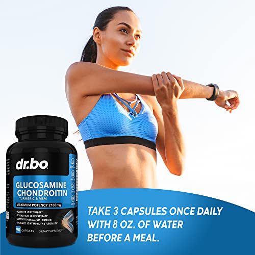 Dr. Bo Glucosamine Chondroitin Turmeric Msm - Uric Acid Cleanse Support Supplement #TOP3