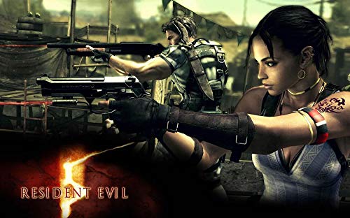 JinJing Prints Resident Evil 5 Sheva Alomar 22inch x 14inch Customized Silk Print Poster | Silk Wallpaper | Silk Printing