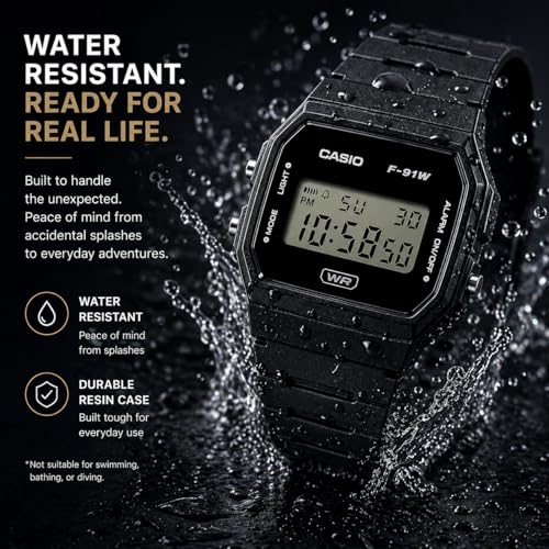 Casio F-91WB Series | Men's Digital Watch | Environmentally Friendly Bio-Based Resin | Alarm | Date Indicator | 7-Year Battery - image 5