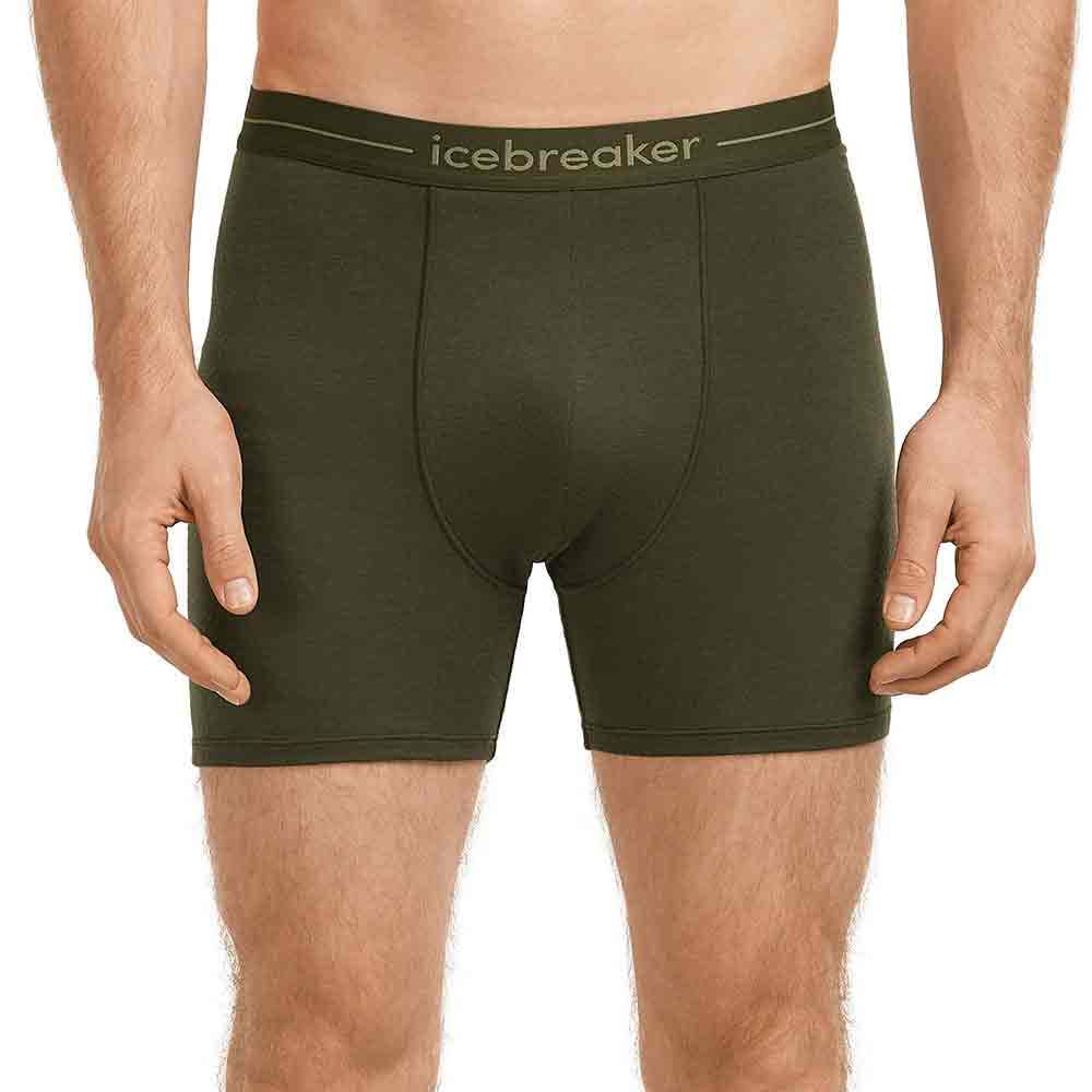 Icebreaker Men's Merino Anatomica Boxer Shorts, DK Loden, Medium