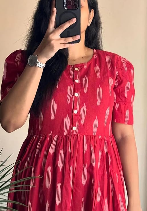 Image of NEW4U Women Printed Rayon Anarkali Kurta for Girls Regular Wear Long Kurti Gown