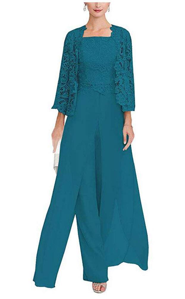 Robe en mousseline de soie 3 pièces pour mère de la mariée avec veste en perles