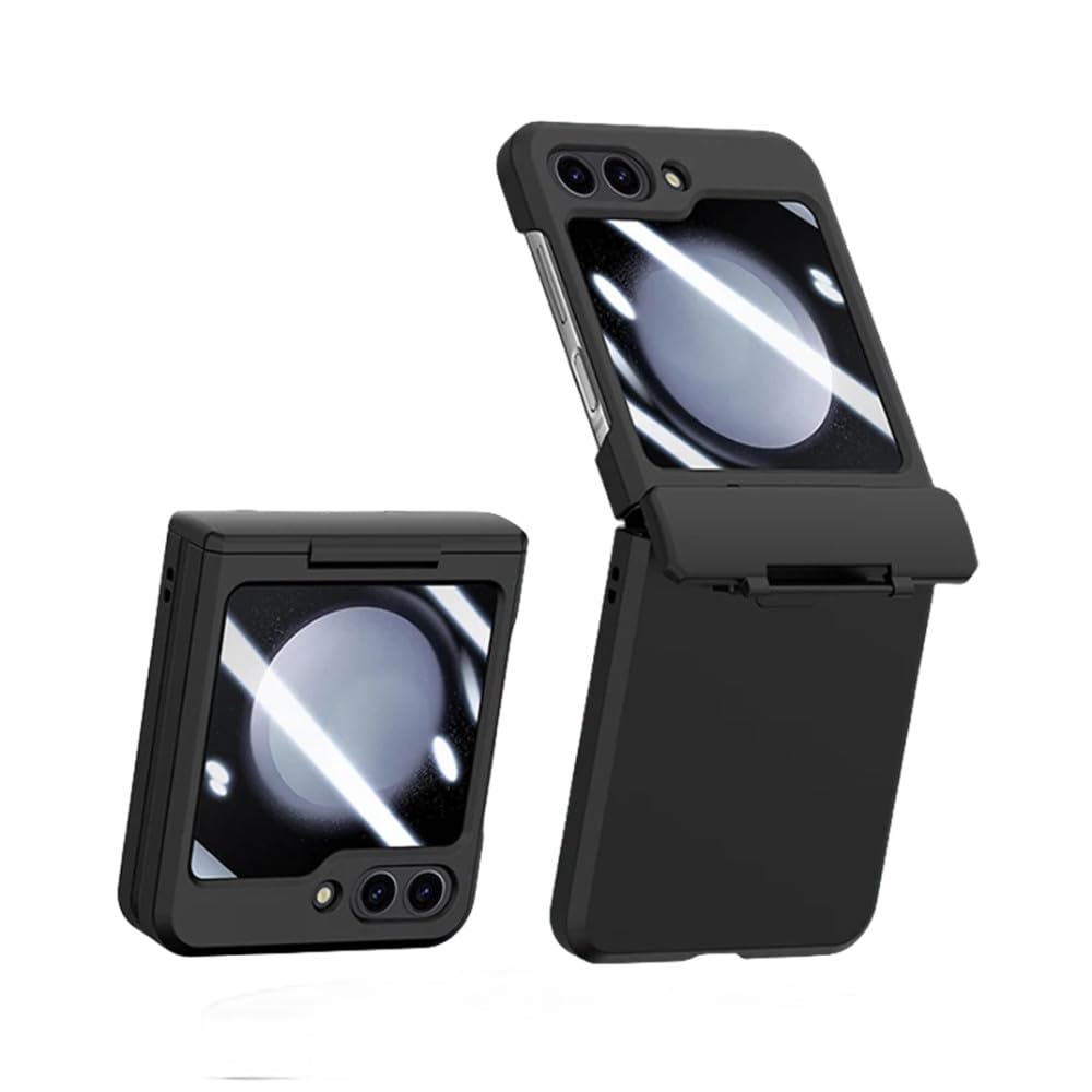 Coque Samsung Z Flip 5 haut de gamme coque rigide mate ultra-mince noire