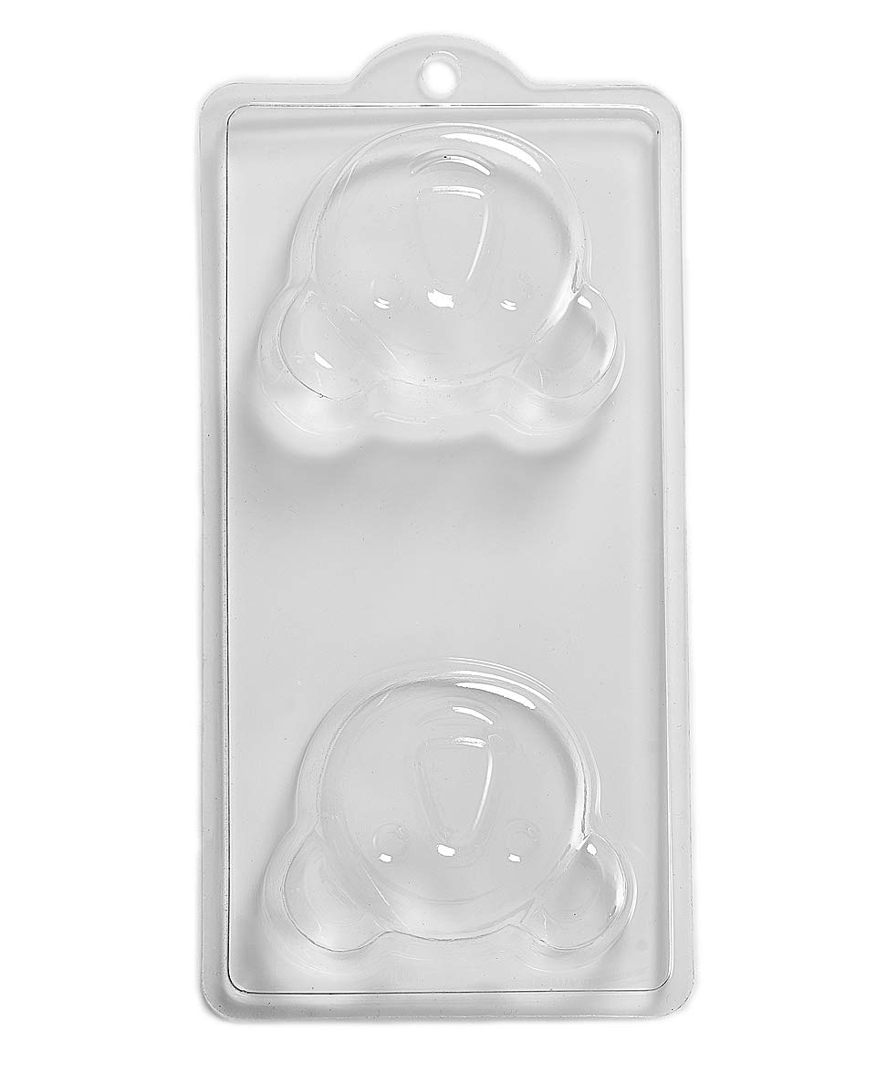 World Of Moulds Transparent | 4 Cavity Bear/Koala Soap/Bath Bomb Mould Mold M64