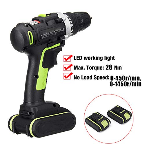 WRQ Akkuschrauber 36Volt Set - Der Akku-Bohrschrauber 36V Set Besticht Mit Seiner Kraft Und Ausstattung I 1.3 Ah Akku + Ladegerät I LED-Licht – Bild 4