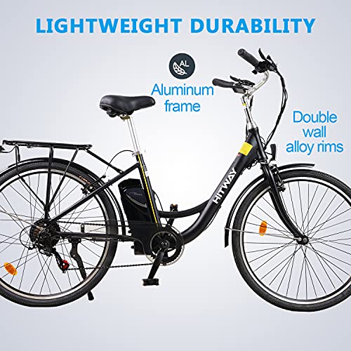 HITWAY 26 Inch Electric Bike,250W Lightweight City Cruiser E Bike,Shimano 7-Speed,Classic Ladies Dutch Style Electric… - Image 3
