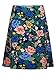 Produktbild King Louie Damen A-Linie Rock Border Skirt Belize (M, Nigh-Sky Blue)