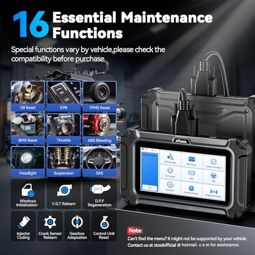 Image of XTOOL D5S OBD2 Scanner - 2025 Code Reader for Cars & Trucks with 16 Resets, Crank Sensor Relearn, Throttle Relearn, EPB, FCA AutoAuth, CAN FD for GM, Engine ABS SRS Transmission Car Diagnostic Tool
