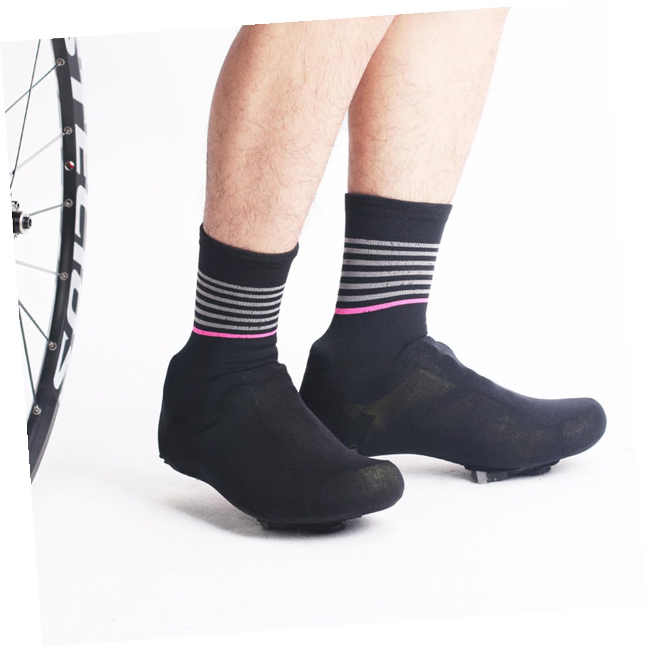 Hemobllo Cubrezapatos para Ciclismo Zapato Ciclista Cubrezapatillas De Ciclismo Hombres Cubre Puntas De Ciclismo Cubiertas De Zapatos Cubierta De Zapatos De Bicicleta Prueba Black