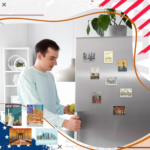 36 Imánes Decorativos Nueva York para Refrigerador Xuhal miniatura 4