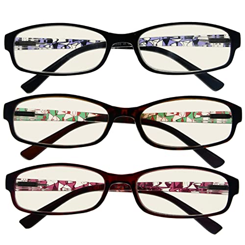 Image of Eyekepper 3 Pack Blue Light Blocking Eyeglasses Crystal Clear Computer Readers