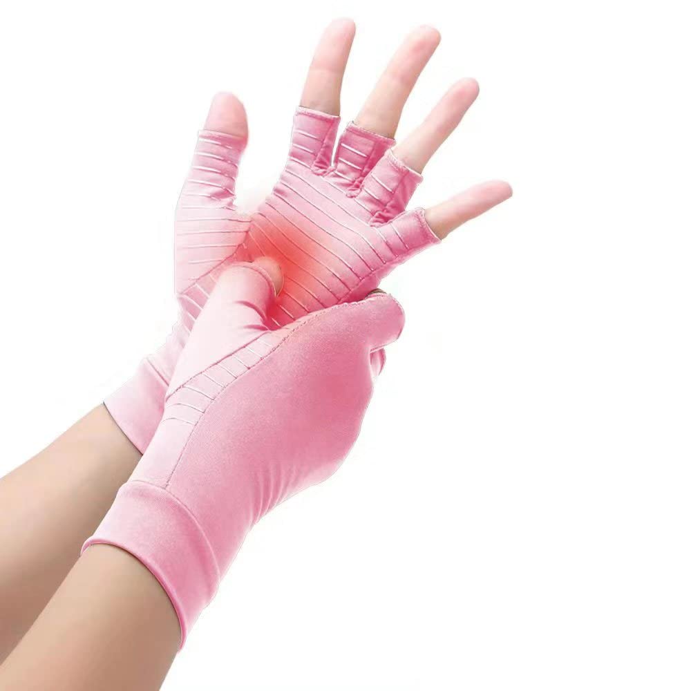Donfri Copper Arthritis Gloves - Fingerless Compression Gloves For Men & Women (X-Large) - For Carpal Tunnel, RSI, Tendonitis - View #5