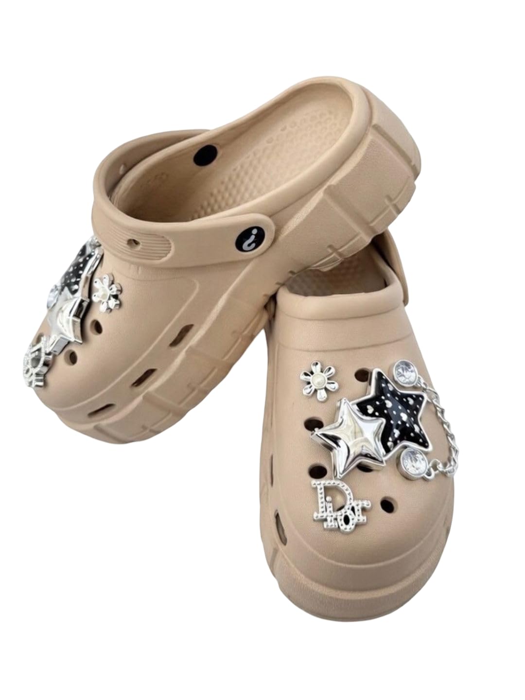 kzully | Clogs for Women | Chunky Platform Slip-On | Casual Outdoor Footwear | Lightweight Charm Decor Trendy Slides-picture-27