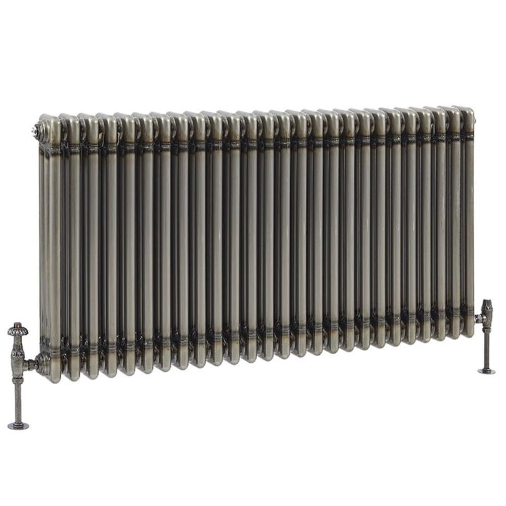Milano Raw Metal Windsor Cast Iron Style Horizontal Triple Column Radiator - 500Mm X 1190Mm