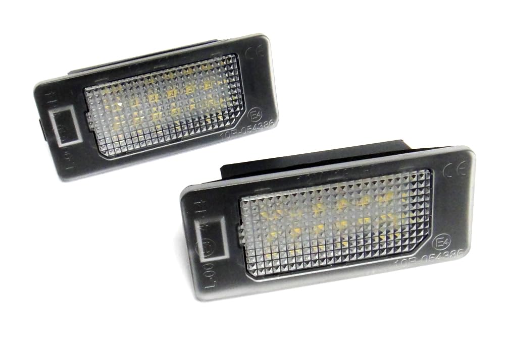 RZGMTSPT 2x LED License Plate Light Tag Lamp Assembly White Canbus For Audi A3 A4 A5 A6 A7 S3 S4 S5 S6 S7 SQ5 RS4 RS5 RS7 Q5 Q7 TT Cayenne