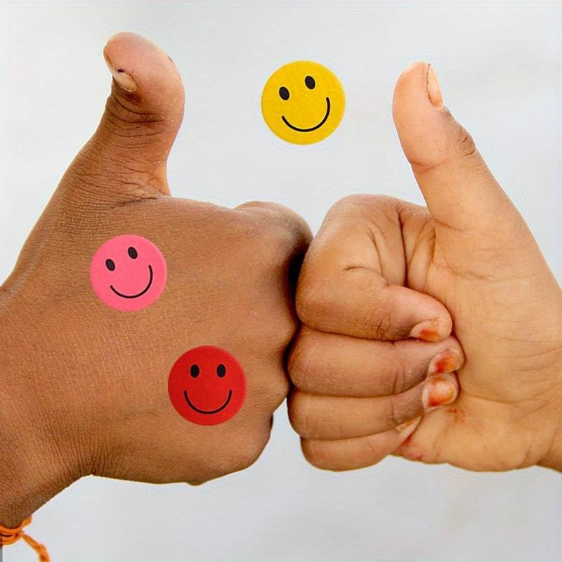 Rollo Pegatinas Emojis caras felices para niños, emoji stickers, 1 Unidad - imagen 5