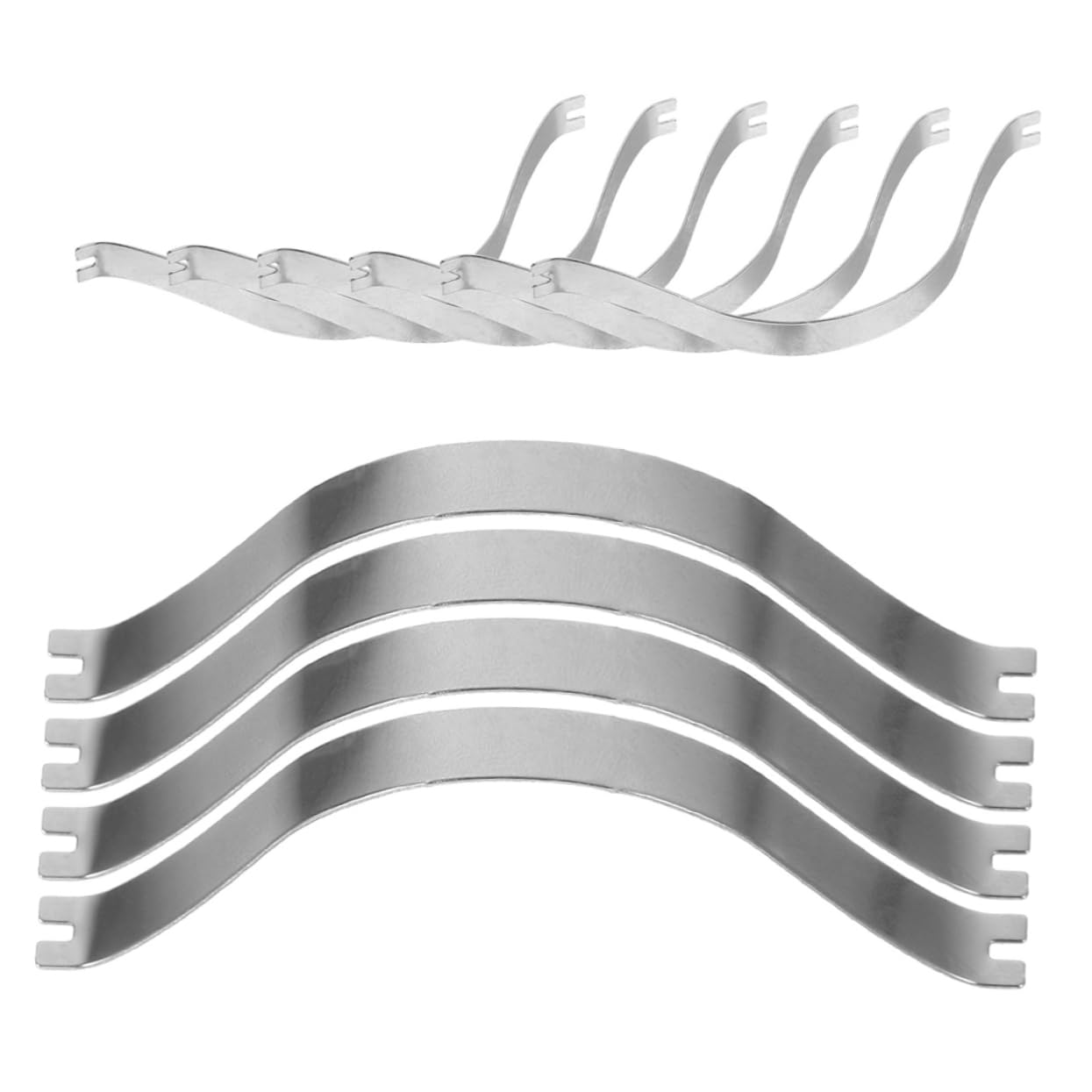 PRETYZOOM 400 Pièces crochet de cadre photo clips de fixation clip de fixation support cadre crochet pour cadre photo pinces à ressort en métal outil de cadrage alliage d'aluminium Silver