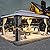 YOLENY 12'x16' Hardtop Gazebo, Outdoor Polycarbonate Double Roof Canopy, Aluminum Frame Permanent Pavilion with Curtains and Netting, Sunshade for Garden, Patio, Lawns