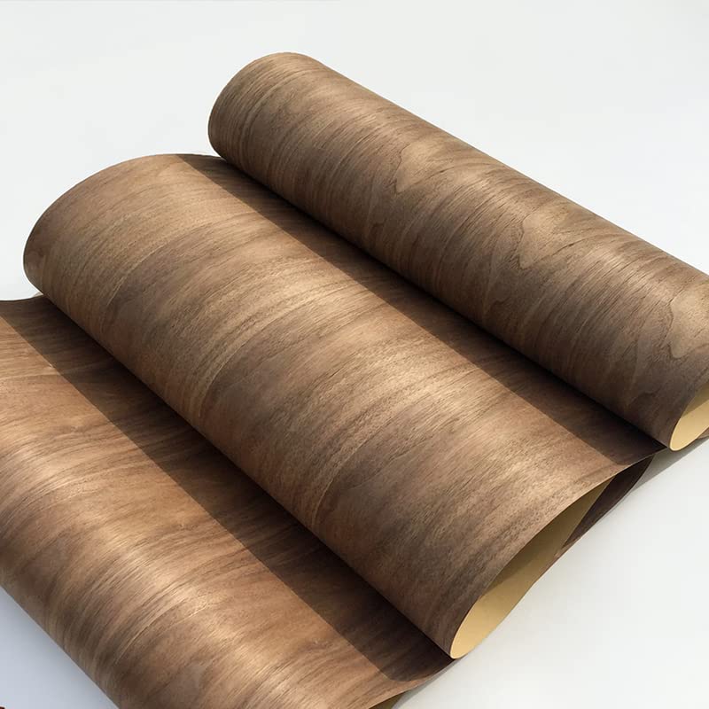 Papier kraft avec placage en noyer naturel 2500 x 580 mm