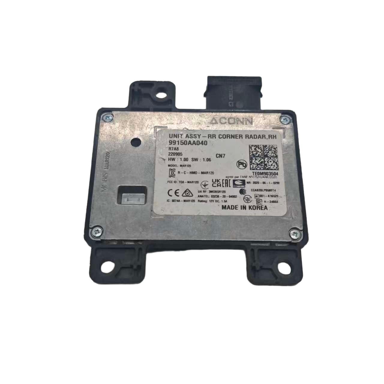 Photo 1 of HZGXSCUN 99150-AA040 Rear Right Corner Radar Unit Assy