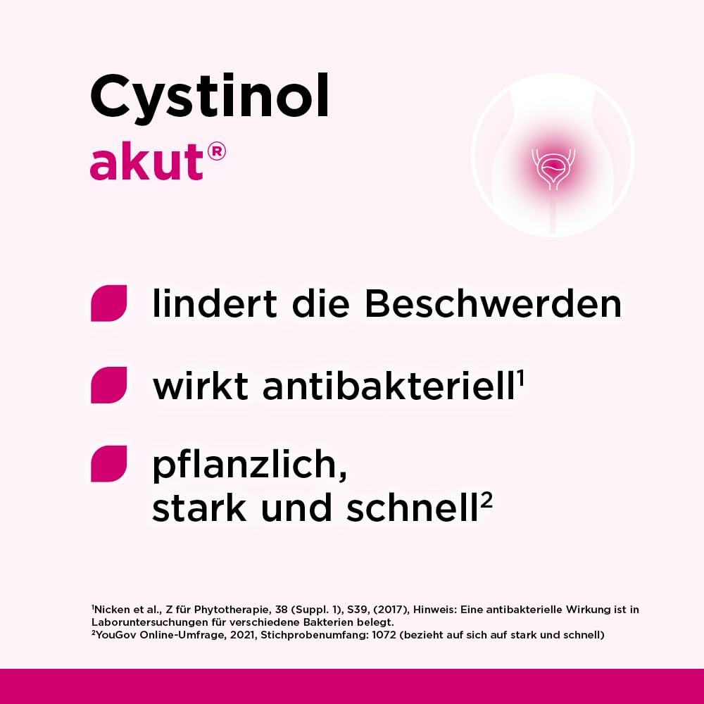 Cystinol akut Sparset 2x 100 Dragees - bei Blasenentzündung & Harnwegsinfektion - akut & antibakteriell - pflanzlich - ohne Antibiotika