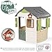 Smoby Life - Jura Lodge Spielhaus (115x123x132 cm) mit mind. 50% Recycling-Anteil - wetterfestes Gartenhaus für Kinder mit Vogel-Futterstelle - Outdoor-Kinderhaus für Garten oder Terrasse - ab 2 Jahre