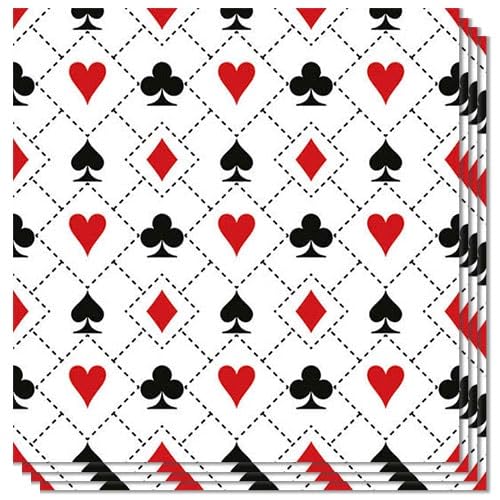 Sponsored Ad - Casino/Card Party Paper Napkins for Casino Party Supplies (Pack of 20)