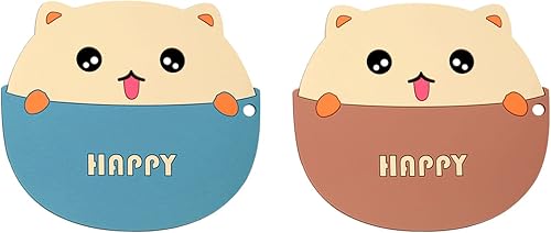 Juego de 2 soportes de silicona resistentes al calor para cocina de dibujos animados, salvamanteles para ollas calientes y sartenes, accesorios de disponible en Yaxa Colombia