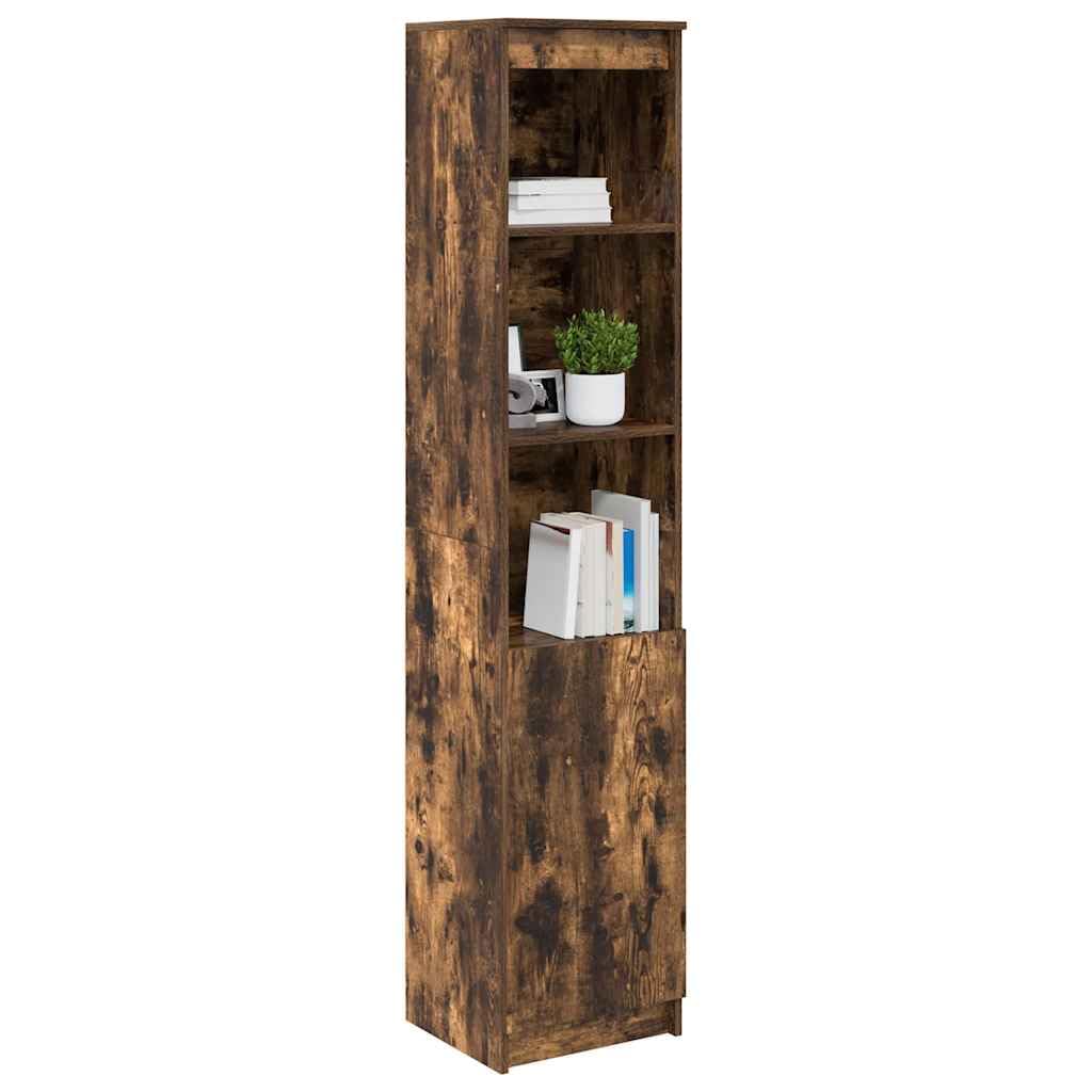 SYDE Buffet haut chêne fumé 37,5 x 35 x 180 cm bois ingénierie